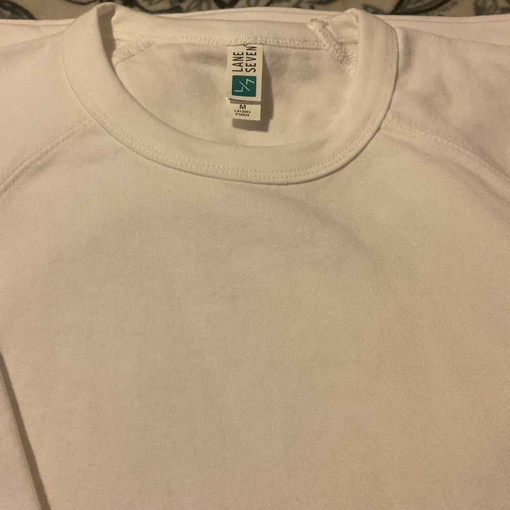 Long Sleeve white sweat Shirt